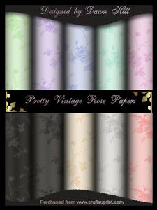 Vintage Rose Paper Set
