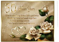 Two Hearts Entwined - Golden Wedding