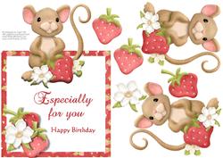 Adorable Mouse Shape Card