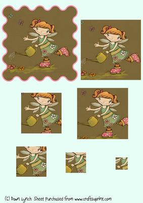 Watering the Garden Cutie Pyramid Sheet