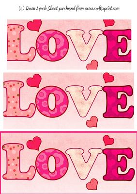 Dl Valentine Letter Pyramid Sheet