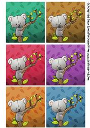 Cuddly Koala Various Coloured Toppers