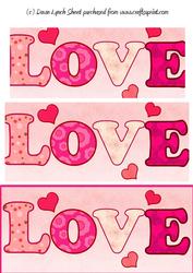 Dl Valentine Letter Pyramid Sheet