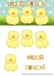Cheeky Chicks Easter Dl Decoupage and Topper Sheet