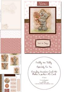 Freddy the Teddy_every Day Occasions_bouqet Pyramid Card Kit