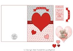Freddy the Teddy Valentines Quick Card