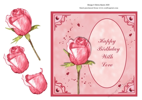 Happy Birthday Single Rose