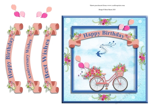 Floral Bicycle Wishes