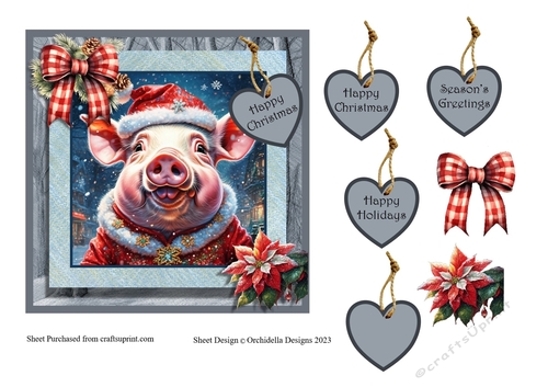 Piggy Happy Christmas