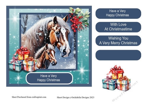 Mother and Foal Christmas