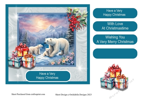 Bear and Cubs Christmas