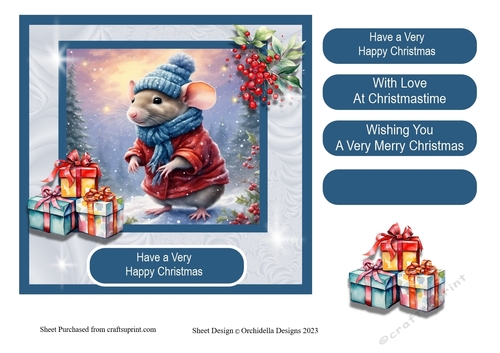 Snowy Mouse Christmas