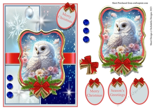 A5 Owl Merry Christmas