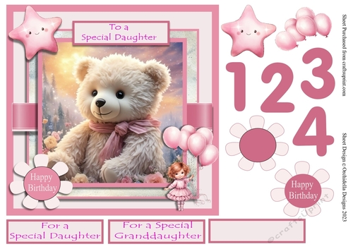 Teddy Bear Birthday Girl