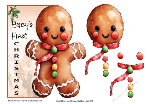 Babys First Christmas Gingerbread