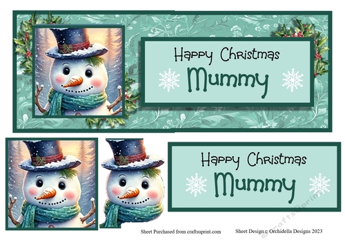 Mummy Christmas Snowman