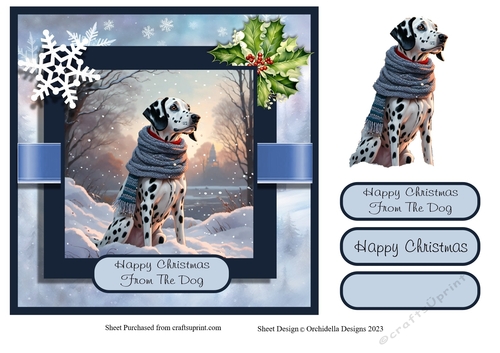 Happy Christmas Dalmation