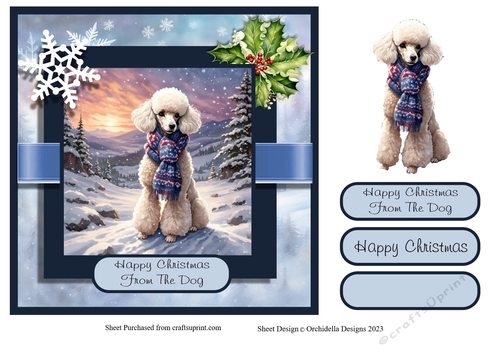 Happy Christmas Poodle