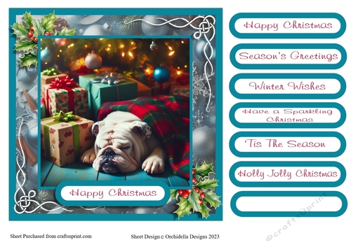 Sleepy Dog Christmas