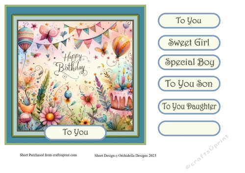 Colourful Garden Birthday