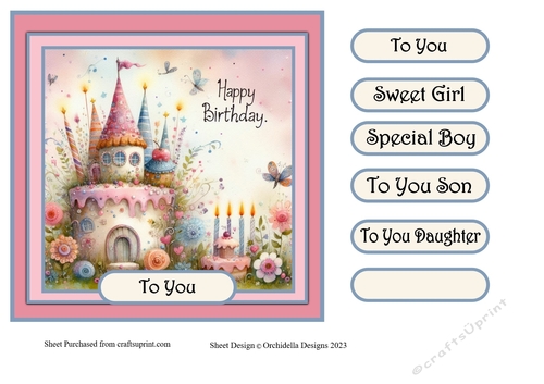 Fairy Castle  Birthday