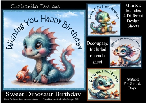 Sweet Dinosaur Birthday