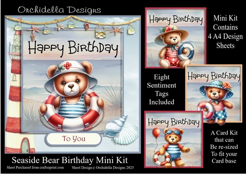Seaside Bear Birthday
