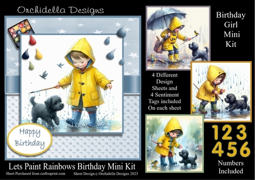 Lets Paint Rainbows Birthday
