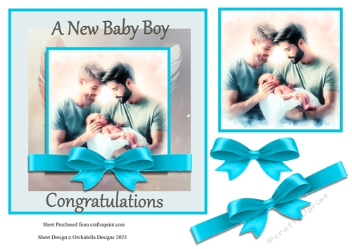 New Baby Boy with both Daddies