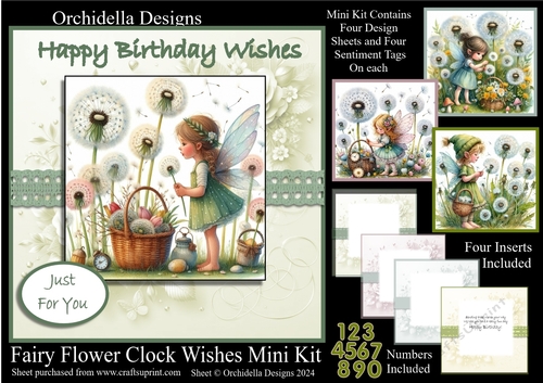 Fairy Flower Clock Wishes