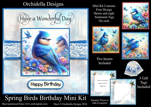 Spring Birds Birthday