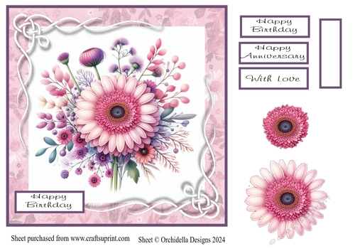 Pink Gerbera Birthday