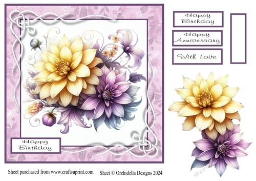 Birthday Dahlias
