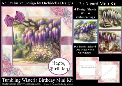 Tumbling Wisteria Birthday