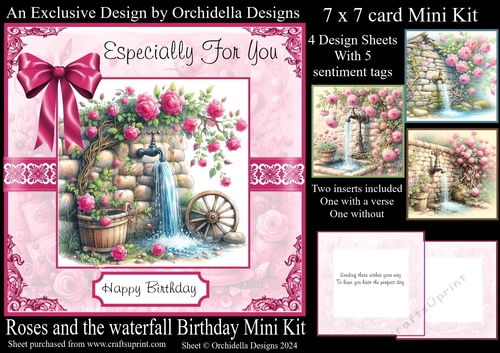 Roses and the Waterfall Birthday