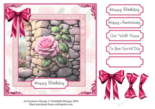 Pink Rose Beauty Birthday