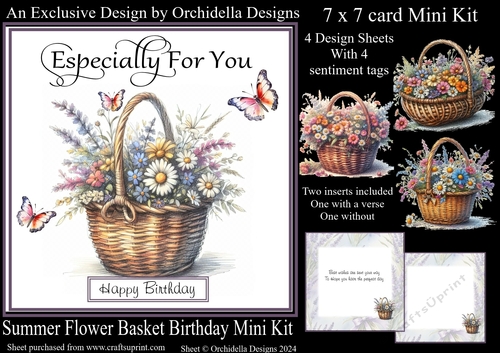 Summer Flower Basket Birthday