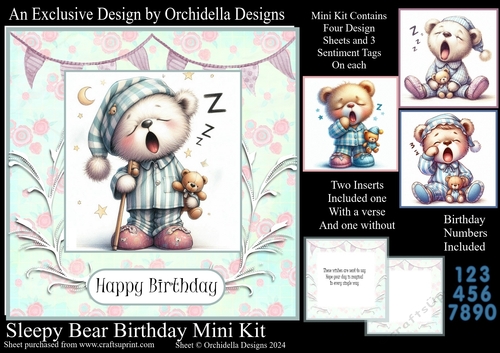 Sleepy Bear Birthday