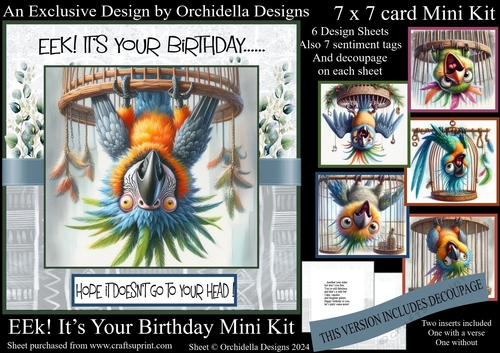 EEk! Its Your Birthday with Decoupage