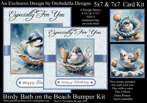 Birdy Bath on the Beach
