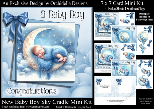 New Baby Boy Sky Cradle