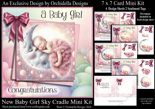New Baby Girl Sky Cradle