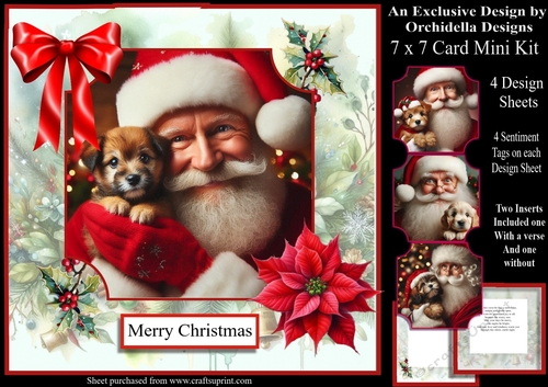 Santa and the Puppy
