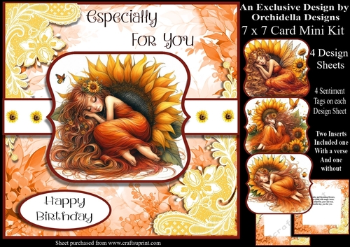 Sssh Sunflower Fairy Sleeping