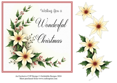 Cream Christmas Poinsettia