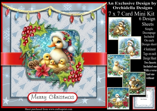 Christmas Duck Family