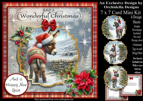 Wonderful Christmas Donkey