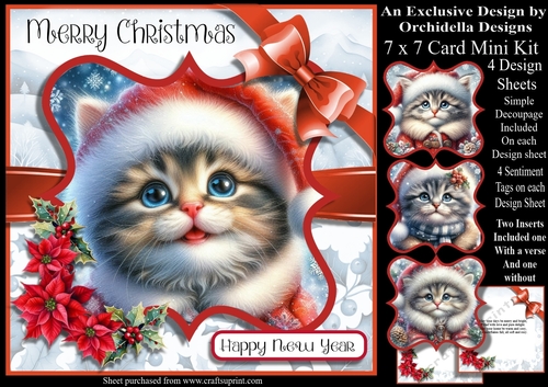 Waiting For Santa Paws Kitty