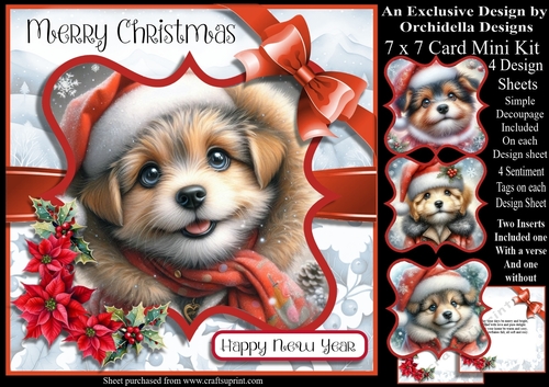 Waiting For Santa Paws Puppy