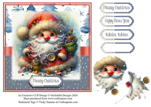 Whimsical Santa